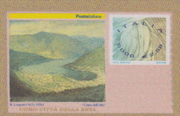 Italy 2001 Silk Prepaid Envelope - Otros & Sin Clasificación