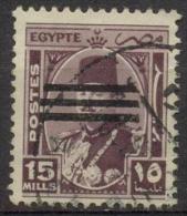 1953 King Farouk  Ovpt On 1944 Issue 15M Sc 351 / Mi 422 Used / Oblitéré / Gestempelt [hod] - Oblitérés