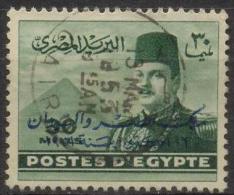 1952 King Farouk Blue Ovpt 30M Sc 355 / Mi 367b Used / Oblitéré / Gestempelt [hod] - Used Stamps