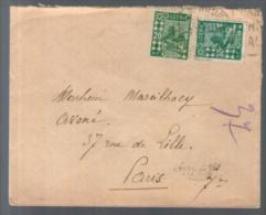 Algérie Petite Lettre CAD ? 23-11-1928 ? Au Dos - 2 Tp Pour Avoué Mareilhacy Rue De Lille Paris - Storia Postale