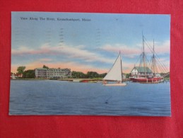 Maine > Kennebunkport View Along The River  1955 Cancel    Ref 1259 - Kennebunkport