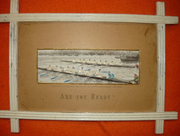 ENGLAND 1880&1890 / - Are You Ready?, Woven In Silk By Thomas  Stevens, 20,5x13,5cm.6 Scans - Andere & Zonder Classificatie