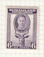 King George VI - 1942 - Somaliland (Protettorato ...-1959)