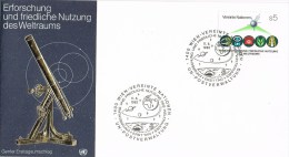 7769. Carta Astronomie Espacio Vereinten Nationen 1982 - Afrique