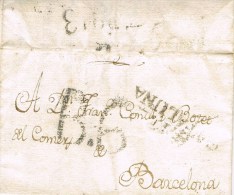 7779. Carta Entera Pre Filatelica GERONA  1815 - ...-1850 Préphilatélie