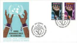 Enveloppe FDC - Namibie - Nations Unies - Responsabilité Directe Des Nations Unies - Genève - 1975 - Covers & Documents