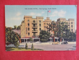 Hot Springs SD  Evans Hotel Not Mailled   Ref 1260 - Autres & Non Classés