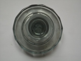 ENCRIER - VERRE - DIAMETRE : 95 Mm - HAUTEUR : 60 Mm - Tinteros