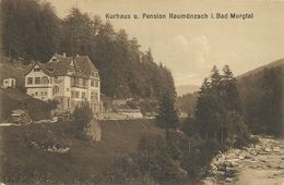 AK Forbach Raumünzach Murgtal Kurhaus & Pension 1910 + Hotelstempel #02 - Forbach