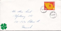Norway Deluxe BERGEN (Br.) 1983 Cover Brief To ODENSE Denmark Europa CEPT Stamp (2 Scans) - Lettres & Documents
