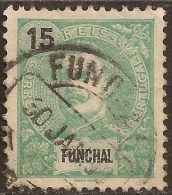 Funchal – 1898 King Carlos 15 Réis Used Stamp - Funchal