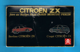 2 PIN´S //  . CITROËN ZX MOSCOU PÉKIN - Citroën