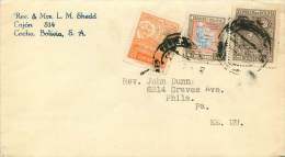 Delcampe - 1950  Letter To The USA  Sc335, C111, C139 - Bolivien