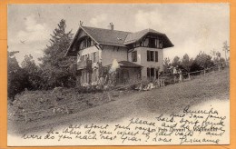 Les Pre. Devant S. Montmollin 1905 Postcard - Montmollin