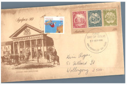 (999) Australia Cover -  Sydpex 80 - With Extra Living Togehter Stamp 43 Cent - Brieven En Documenten