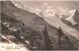 CPA 74 (Hte-Savoie) Chamonix-Mont-Blanc - Glacier Des Bossons Et Mont-Blanc 1909 - Chamonix-Mont-Blanc
