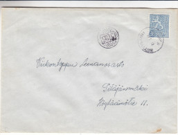 Finlande - Lettre De 1955 - Avec Cachet Rural - Cartas & Documentos