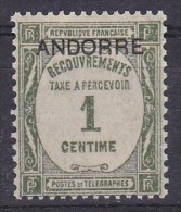 LOT 392 ANDORRE TAXE N°9 ** - Unused Stamps