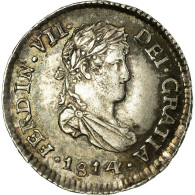 Monnaie, Guatemala, Ferdinand VII, 1/2 Réal, 1814, Nueva Guatemala, Nueva - Guatemala