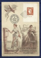 CENTENAIRE DU TIMBRE POSTE FRANCAIS . 1 JUIN 1949 . - ....-1949