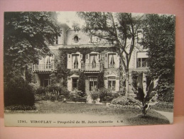 CP VIROFLAY N°1791 PROPRIETE DE M. JULES CLARETIE  - ECRITE EN 1912 - Viroflay