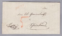 Heimat AG LEERAU 1856-04-04 Rot Kursiv-Lang-Stempel Auf B.O.M. - ...-1845 Prephilately