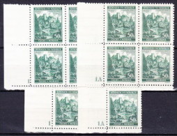 Boheme Et Moravie 1940 Mi 39 (Yv 47) + Blocs De 4 Avec No De Planche 1 Et 1A, (MNH) **, Petit BDF - Nuovi