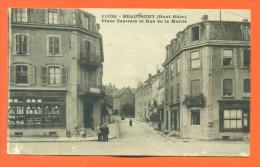 Dpt  90  Beaucourt  "  Place Centrale Et Rue De La Mairie  " - Beaucourt