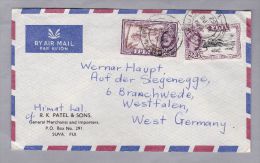 FIJI SUVA 1962-02-03 Luftpost Brief Nach BRD Branschwede - Fidji (...-1970)