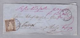 Heimat SG (Bad) RAGAZ 1865-12-09 Auf Brief Nach Mels - Lettres & Documents