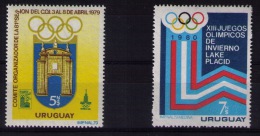 URUGUAY 1979 Winter Olympic Games Lake Placid - Hiver 1980: Lake Placid