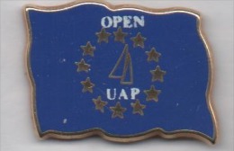 Beau Pin´s En Zamac , Marine Bateau Voilier , Open UAP , Assurances - Bateaux