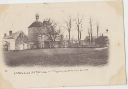 Cpa 28 Eure Et Loir    Loigny La Bataille Villepion Vue Prise Dans La Cour - Loigny