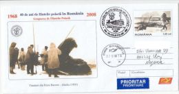 WHALES, WHALES HUNTERS, COVER STATIONERY, ENTIER POSTAL, 2008, ROMANIA - Balene