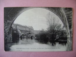 CP  THOUARS  LE CHATEAU DES DUCS DE LA TREMOILLE VU SOUS LE PONT NEUF - Thouars