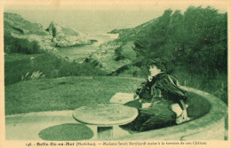 BELLE ILE EN MER (56) Madame Sarah Bernhardt à La Terrasse De Son Chateau - Belle Ile En Mer