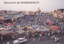 Cp , COMMERCE , MARCHÉ , Marrakech , La Place Djemaa El Fna - Mercados