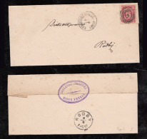 Dänemark Denmark Official 8 Oere 1875 Cover Mi# 6 NYKJOBING To RODBY - Service