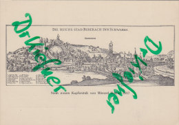 Biberach, Kupferstich Von 1657, Um 1955 - Biberach