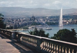 Cp , SUISSE , GENÈVE , La Rade Et La Ville Depuis Cologny - Cologny