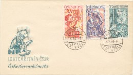 Czechoslovakia / First Day Cover (1961/09 A), Praha 1 (d) - Theme: Puppets (Spejbl And Hurvinek, ...) - Marionetten