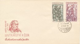 Czechoslovakia / First Day Cover (1961/09 B), Praha 1 (c) - Theme: Puppets (Faust, Jasanek), Matej Kopecky - Marionetas
