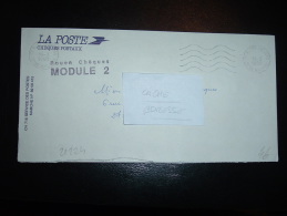 LETTRE LA POSTE OBL.MEC. 16-3-1990 76 ROUEN CHEQUES SEINE-MARITIME + GRIFFE Rouen Chèques MODULE 2 - Civil Frank Covers