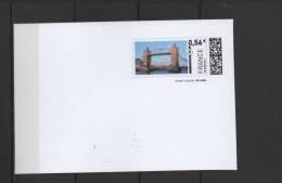 MON TIMBRE EN LIGNE   FORMAT 10 X 15 Cms TARIF 0.56 €   ENTIER  NEUF THEME PONT TOWER BRIDGE - Pseudo-officiële  Postwaardestukken