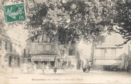 RIVESALTES PLACE DE LA MAIRIE 1908 - Rivesaltes