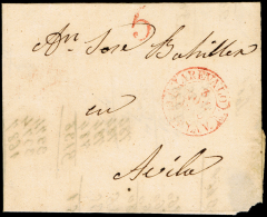 AVILA PREF. - AREVALO PE 4R - 1846 CARTA CIRC. A AVILA - PORTEO 5 - ...-1850 Prefilatelia