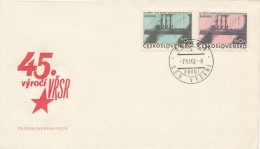 Czechoslovakia / First Day Cover (1962/16), Praha 1 (d) - Theme: 45 Ann. Great October Socialist Revolution (Aurora) - WW1