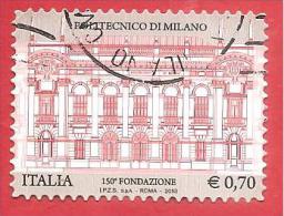 ITALIA REPUBBLICA USATO - 2013 - Politecnico Di Milano - € 0,70 - S. 3389 - 2011-20: Afgestempeld