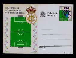 España Spain Sports Football Soccer Real Union Club IRUN Entier Postaux Postal Stationery Sp2856 - Clubs Mythiques
