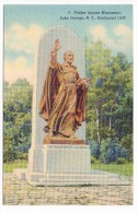 CP, AMERIQUE, ETATS-UNIS, NEW-YORK, LAKE GEORGE, Father Jaques Monument, Dedicated 1939, Vierge - Lake George